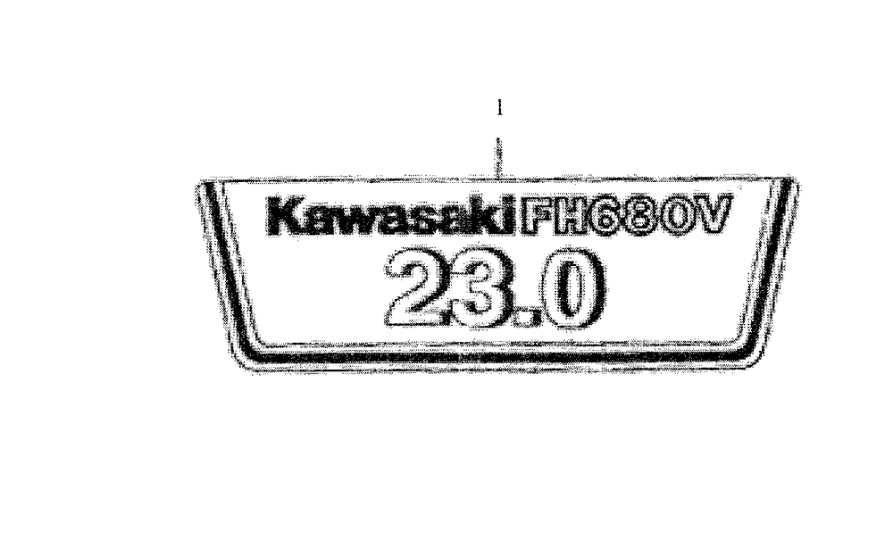 Kawasaki Label Diagram and Parts List for 3654 53AB5B8K100-ZT54 Cub Cadet Lawn Mower
